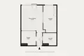 Квартира 2 комнаты 33 м² Варшава, Польша