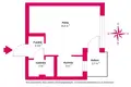 1 room apartment 25 m² Warsaw, Poland