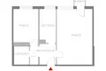 Appartement 2 chambres 41 m² en Varsovie, Pologne