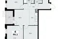 4 room apartment 66 m² Kommunarka, Russia