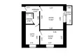 2 bedroom apartment 36 m² Minsk, Belarus
