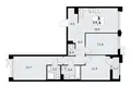 3 room apartment 78 m² Troitsk, Russia