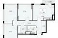 Wohnung 3 zimmer 72 m² Moskau, Russland