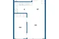 Квартира 2 комнаты 46 м² Helsinki sub region, Финляндия