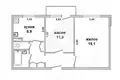 Квартира 2 комнаты 52 м² Жабинка, Беларусь