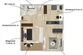 Apartamento 2 habitaciones 50 m² Vilna, Lituania