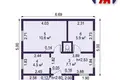 Casa 35 m² Krasnienski sielski Saviet, Belarús