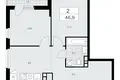 Квартира 2 комнаты 47 м² район Коммунарка, Россия