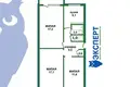 3 room apartment 61 m² Minsk, Belarus