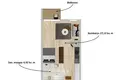1 room apartment 32 m² Vilnius, Lithuania