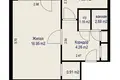 Wohnung 1 zimmer 34 m² Minsk, Belarus