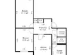 Appartement 3 chambres 63 m² Minsk, Bélarus