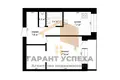 1 room apartment 37 m² Muchaviecki sielski Saviet, Belarus