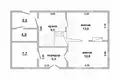 Casa 42 m² Ratajcycki sielski Saviet, Belarús