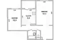 2 room apartment 54 m² Muchaviecki sielski Saviet, Belarus