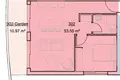 Mieszkanie 1 pokój 53 m² Jermasoja, Cypr
