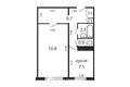 Mieszkanie 1 pokój 38 m² Mińsk, Białoruś