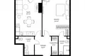 Apartamento 1 habitación 66 m² Moscú, Rusia