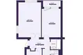 3 room apartment 64 m² Staryja Ciaruski, Belarus