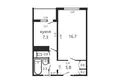 1 bedroom apartment 34 m² Minsk, Belarus