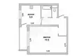 Wohnung 1 zimmer 41 m² Schabinka, Belarus