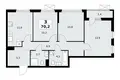 3 room apartment 70 m² Kommunarka, Russia