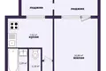 Wohnung 1 zimmer 37 m² Minsk, Belarus