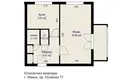 1 room apartment 34 m² Minsk, Belarus