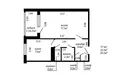 Квартира 1 комната 33 м² Минск, Беларусь