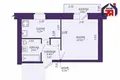 Apartamento 1 habitación 24 m² Saligorsk, Belarús