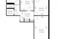 3 room apartment 63 m² Minsk, Belarus