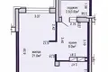 1 room apartment 41 m² Minsk, Belarus