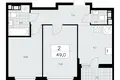 Квартира 2 комнаты 49 м² Красное Село, Россия
