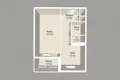 1 room apartment 35 m² Minsk, Belarus