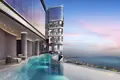 Complexe résidentiel New high-rise residence with a swimming pool, a water park and a panoramic view of the ocean, Jomtien, Pattaya, Thailand