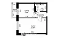 Wohnung 1 zimmer 43 m² Minsk, Belarus