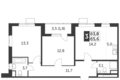 Wohnung 3 zimmer 65 m² Leninsky District, Russland