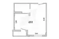 Appartement 1 chambre 35 m² Muchaviecki sielski Saviet, Bélarus