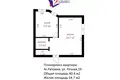 Appartement 1 chambre 40 m² Ratamka, Bélarus