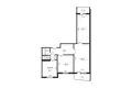 Appartement 3 chambres 62 m² Minsk, Bélarus