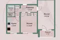 Mieszkanie 2 pokoi 48 m² Borysów, Białoruś