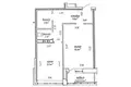 Квартира 1 комната 50 м² Минск, Беларусь