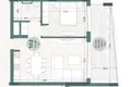 Квартира 1 спальня 57 м² Demos Agiou Athanasiou, Кипр
