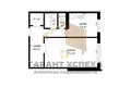 1 room apartment 38 m² Muchaviecki sielski Saviet, Belarus