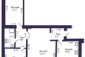 Appartement 3 chambres 69 m² Maladetchna, Bélarus
