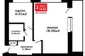 1 room apartment 33 m² Minsk, Belarus