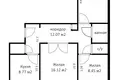 3 room apartment 63 m² Minsk, Belarus