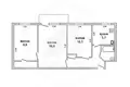3 room apartment 55 m² Pielisca, Belarus