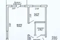 1 room apartment 32 m² Minsk, Belarus
