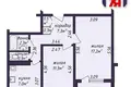 2 room apartment 49 m² Minsk, Belarus